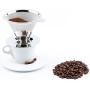 Maranello Caffé Pour Over Coffee Dripper Stainless Steel Reusable Drip Cone Coffee Filter Portable Pour-Over Coffee Maker Paperless Metal Fine Mesh Strainer Coffee Pourover Brewer Camping Coffee Maker