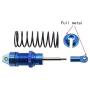 Full Metal Shock Absorber Front & Rear 5862 for 1/10 Traxxas Slash 4x4 4WD Upgrade Replace and Tool 5Pcs(Dark Blue)