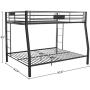 ACME Limbra Full XL/Queen Bunk Bed - 38005 - Sandy Black