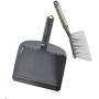 Evriholder Sophisti-Clean Stainless Steel Dustpan and Brush, Silver
