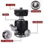 Camera Tripod Mini Ball Head with Cold Shoe - Metal Professional Panoramic Ballhead 360° Pan 90° Tilt Tripod Mount Adapter with 1/4'' Screw for DSLR Camera/Light Stand/Cell Phone/Monopod/Gopro Camera Tripod Mini Ball Head with Cold Shoe - Metal Professional Panoramic Ballhead 360° Pan 90° Tilt Tripod Mount Adapter with 1/4'' Screw for DSLR Camera/Light Stand/Cell Phone/Monopod/Gopro