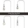 Oneach Industrial LED Floor Lamp for Living Room Bedroom Reading Office Metal Minimalist Standing Lamp White