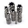 OSCARBIDE HSS Annular Cutters 6 Piece/Set with Pilot Pin,1''Cutting Depth,(1/2,9/16,11/16,13/16,15/16,1-1/16) inch Diameter,3/4'' Weldon Shank,2 Flat Annular Cutters Kit