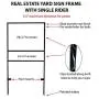 ( 5pack ) Slide-in Real Estate Yard Sign Metal Frame with Single Rider ( 2 Section ) - 24''x18'' ( #2068 ) ( 5pack ) Slide-in Real Estate Yard Sign Metal Frame with Single Rider ( 2 Section ) - 24''x18'' ( #2068 )