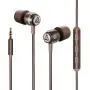 LUDOS Clamor Wired Earbuds in Ear Headphones with Microphone, Earphones with Mic and Volume Control, Memory Foam, Reinforced Cable, Bass Compatible with iPhone, Apple, iPad, Computer, Laptop, PC