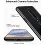 DTTO for Oneplus 7 Pro Case, Soft TPU Clear Stylish Cover All-Round Protection Anti-Falling Case with Metal Luster Edge for Oneplus 7 Pro,Dark Black
