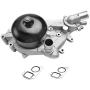 Doogo AW5081 Professional Water Pump with Thermostat Inlet Housing Seals and Metal Gasket Compatible with Chevrolet Camaro Corvette Pontiac GTO 5.7L V8 Engine