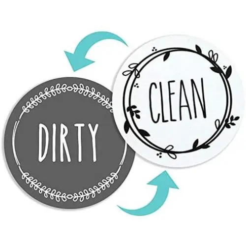 BabyPop! Newest Design Dishwasher Magnet Clean Dirty Sign Indicator, Trendy Universal Double Sided Kitchen Dish Washer Refrigerator Magnet, Bonus Magnetic Plate for Kitchen Organization and Storage BabyPop! Newest Design Dishwasher Magnet Clean Dirty Sign Indicator, Trendy Universal Double Sided Kitchen Dish Washer Refrigerator Magnet, Bonus Magnetic Plate for Kitchen Organization and Storage