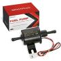 MOSTPLUS Universal Low Pressure Gas Diesel Inline Metal Solid Petrol 12V Heavy Duty Electric Fuel Pump Compatible with Motorcycle Carburetor ATV HEP-02A