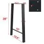 Tengchang 28 Tall Metal Dinning Table Leg Cast Iron Desk Legs, Industrial style Trapezoid Furniture Legs, Set of 2 Tengchang 28 Tall Metal Dinning Table Leg Cast Iron Desk Legs, Industrial style Trapezoid Furniture Legs, Set of 2