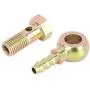 X AUTOHAUX 8mm Banjo Hose Barb Bolt Fittings Metal for Motorcycle Car 2 Sets X AUTOHAUX 8mm Banjo Hose Barb Bolt Fittings Metal for Motorcycle Car 2 Sets