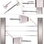 Muzata 1/8'' Cable Railing Kit,10Pack Lag Swage Turnbuckle Tensioners and 10pack End Fittings,T316 Marine Grade Stainless Steel,10Pair Wire Rope Rail Hardware CK21,Series CA1 CD2 CS2