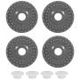 HEEPDD Knitting Machine Rubber Wheel, Metal Knitting Machine Accessory with 4 Ring for Silver Reed SK840 SK830 SK580 SK280 SK270