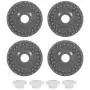 HEEPDD Knitting Machine Rubber Wheel, Metal Knitting Machine Accessory with 4 Ring for Silver Reed SK840 SK830 SK580 SK280 SK270