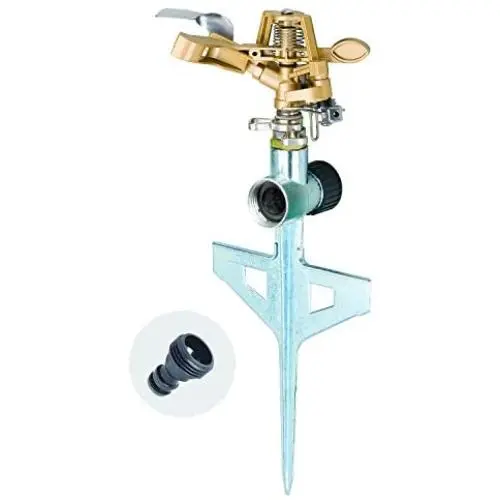Melnor 65053-AMZ Pulsating Sprinkler QuickConnect Product Adapter, Amazon Bundle, XT Metal Step Spike Melnor 65053-AMZ Pulsating Sprinkler QuickConnect Product Adapter, Amazon Bundle, XT Metal Step Spike