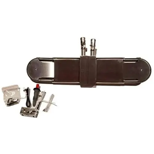 Set of Brinkmann Push Button Ignitor and Adjustable Universal Replacement BBQ Grill Oblong Tube Burner