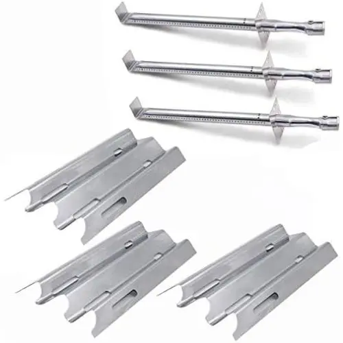 Hisencn Repair kit Stainless Steel Gas Grill Burner Tube and Heat Plate Tent Shield Replacement for Vermont Castings CF9030, CF9050, Jenn Air JA460, JA461, JA461P, JA480, JA580, VTB1, VCHP1 Hisencn Repair kit Stainless Steel Gas Grill Burner Tube and Heat Plate Tent Shield Replacement for Vermont Castings CF9030, CF9050, Jenn Air JA460, JA461, JA461P, JA480, JA580, VTB1, VCHP1