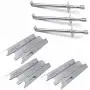 Hisencn Repair kit Stainless Steel Gas Grill Burner Tube and Heat Plate Tent Shield Replacement for Vermont Castings CF9030, CF9050, Jenn Air JA460, JA461, JA461P, JA480, JA580, VTB1, VCHP1 Hisencn Repair kit Stainless Steel Gas Grill Burner Tube and Heat Plate Tent Shield Replacement for Vermont Castings CF9030, CF9050, Jenn Air JA460, JA461, JA461P, JA480, JA580, VTB1, VCHP1