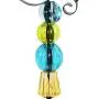 Exhart WindyWing PurpButterfly Metal Garden Stake with Fluttering Glass Wings & Acrylic Beads - Butterfly Metal Stake in Glass & Metal- Cute Butterfly Decorations for the Garden, Yard & Patio, 6 x 30”