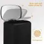 HEMBOR 13.2 Gallon(50L) Trash Can, Stainless Steel Rectangular Garbage Bin with Lid and Inner Bucket, Silent Open and Close Dustbin with Durable Pedal, Suit for Home Office Indoor Outdoor, Black HEMBOR 13.2 Gallon(50L) Trash Can, Stainless Steel Rectangular Garbage Bin with Lid and Inner Bucket, Silent Open and Close Dustbin with Durable Pedal, Suit for Home Office Indoor Outdoor, Black