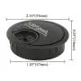 TOVOT 4 Pack Desk Grommet 2'' Black Metal Desk Cord Cable Hole Cover Grommet for Cord Management TOVOT 4 Pack Desk Grommet 2'' Black Metal Desk Cord Cable Hole Cover Grommet for Cord Management