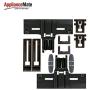 W10350376 Dishwasher Upper Top Rack Adjuster Parts Kit With W10250160 w10195840 Dishwasher Top Rack w10195839 Dish Rack Adjuster W10508950 Compatible with Whirlpool