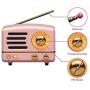 Retro Bluetooth Speaker, MUZEN OTR Metal Vintage FM/AUX Radio with Old Fashioned Classic Style, Portable Wireless Loud Volume Speaker for Home, Office, Kitchen,Party,Travel,Outdoor