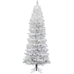 Vickerman White Salem Pencil Pine Tree with 217 Tips, 4.5-Feet by 24-Inch