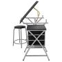 HomGarden Adjustable Drawing Desk Drafting Table Folding Art Craft Table Station w/Stool and 3 Storage Drawers