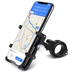 homeasy Universal Bike Phone Mount, Bicycle Holder Handlebar Cellphone Adjustable, Fits iPhone Xs|XS Max, XR, X, 8 | 8 Plus, Galaxy S9, Holds Phones from 3.5-7'' Wide, Fall Prevention