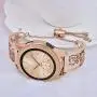 VIGOSS Metal Bracelet Compatible with Galaxy Watch 42mm Bands Rose Gold Women 20mm Luxury Stainless Steel Jewelry Floral Hollow Bangle for Samsung Galaxy Watch 42mm R810/Galaxy Watch Active 40mm R500