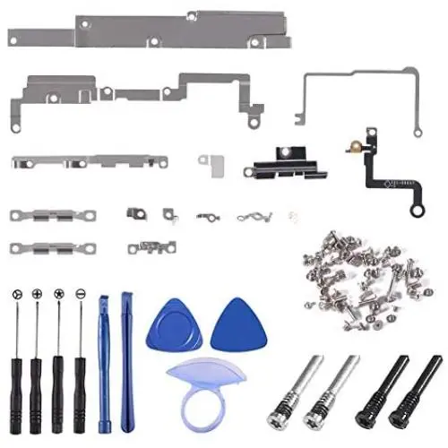 D-FLIFE Internal Metal Plate Cover Parts for iPhone X,Bracket Replacement Inlcuding Complete Full Screw Set and Reapir Tool Kit (for iPhone X) D-FLIFE Internal Metal Plate Cover Parts for iPhone X,Bracket Replacement Inlcuding Complete Full Screw Set and Reapir Tool Kit (for iPhone X)
