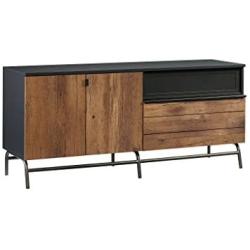 Sauder Boulevard Café Credenza, For TVs up to 60'', Black finish