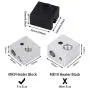 3D Printer Heater Block Silicone Cover, Aokin MK7 MK8 MK9 Silicone Sock for MK7/8/9 3D Printer Hotend Extruder, Creality CR-10, S4, S5, Ender 3, Anet A8, Black, 3 Pcs 3D Printer Heater Block Silicone Cover, Aokin MK7 MK8 MK9 Silicone Sock for MK7/8/9 3D Printer Hotend Extruder, Creality CR-10, S4, S5, Ender 3, Anet A8, Black, 3 Pcs