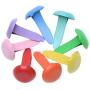 Penta Angel Mini Brads 100Pcs Assorted Colors Paper Fasteners Round Brass Metal Pastel Brads for Scrapbooking Crafts DIY Projects, 8x12mm (8x12 mm)