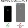 YOUMAKER Designed for iPhone 8 Case & iPhone 7 Case, Full Body Rugged with Built-in Screen Protector Heavy Duty Protection Slim Fit Shockproof Cover for Apple iPhone 8 4.7 Inch - Black