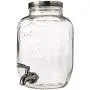 1 Gallon Glass Beverage Dispenser with Metal Spigot - Yorkshire Mason Jar Glassware with Wide Mouth Metal Lid - Great for Sun Tea, Iced Tea, Kombucha Fermenting, Juice, Beer, Wine and Liquor