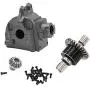 Tongina Metal Gearbox Housing Cover Shell & Differential RC Buggy Car Accessoires for Wltoys 144001 1:14 Scale Model Truggy Upgrade Parts - Titanium Tongina Metal Gearbox Housing Cover Shell & Differential RC Buggy Car Accessoires for Wltoys 144001 1:14 Scale Model Truggy Upgrade Parts - Titanium