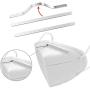 Nose Bridge Strips for Mask, Oceantree Aluminum Metal Flat Strips Straps Adjustable Nose Clips Wire for DIY Face Mask Making Accessories for Sewing Crafts (100PCS)