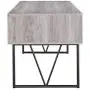 Analiese 4-drawer Writing Desk Grey Driftwood and Black Analiese 4-drawer Writing Desk Grey Driftwood and Black