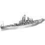 Piececool 3D Metal Model Kits-USS Missouri Battleship, DIY 3D Metal Puzzle for Adults, Great Gift Idea