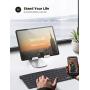 Tablet Stand Adjustable, Lamicall Tablet Stand : Desktop Stand Holder Dock Compatible with Tablet Such as iPad Pro 9.7, 10.5, 12.9 Air Mini 4 3 2, Kindle, Nexus, Tab, E-Reader (4-13'') - Silver