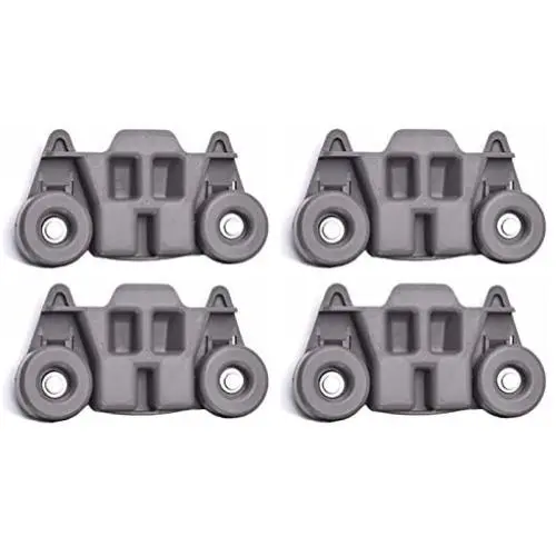 W10195416 NEW UPGRADED Replacement Part for Lower Dishwasher Wheel – Ideal for GE/Whirlpool/Kenmore - AP5983730, W10195416V, W10105417, PS11722152, W10195416VP - (4-pack) Increasing Life Cycle By 50%