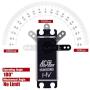 AGFRC 40KG Waterproof Steering-Digital-Servo High-Torque - Programmable Metal Gear Brushless Servo for 1/10 RC Model, Control Angle 180° (A73BHLW&AGF-SPV2)