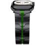 LDFAS Compatible for Apple Watch Band 44mm 42mm, Titanium Metal Watch Bands with Enhanced Durability Version Compatible for Apple Watch SE, Apple Watch Series 6/5/4/3 Smartwatch, Black/Green