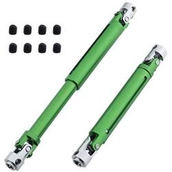 Hobbypark Machined Aluminum Center Drive Shaft for Redcat Everest Gen7 Sport / Pro Upgrade Parts (Set of 2) (Green)