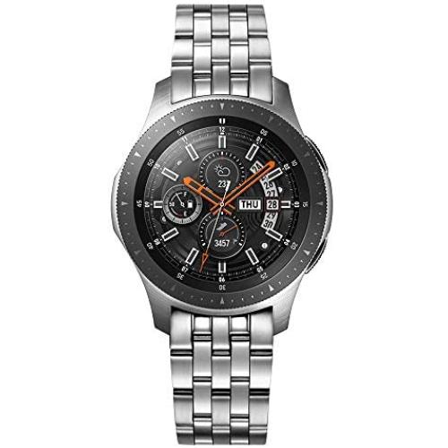 Kartice No Gaps Band Compatible with Samsung Galaxy Watch 46mm Bands Gear S3 Frontier No Gaps Band, 22mm Solid Stainless Steel No Gaps Watch Bands for Galaxy Watch 46mm Gear S3 Classic Bands