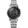 Kartice No Gaps Band Compatible with Samsung Galaxy Watch 46mm Bands Gear S3 Frontier No Gaps Band, 22mm Solid Stainless Steel No Gaps Watch Bands for Galaxy Watch 46mm Gear S3 Classic Bands