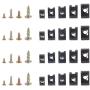 170Pcs Auto Car U-Clip U Nut and Screw Assortment Kit for Dash Door Panel Interior SAE