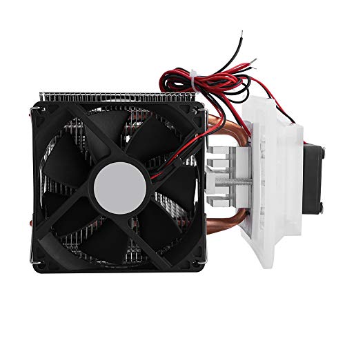 12V Semiconductor Refrigeration Cooling System 72W Thermoelectric Peltier Air Cooling Dehumidification System with Fan for Small Space Cooling etc